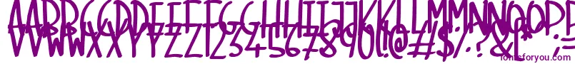 SkinnyMarker-Schriftart – Violette Schriften