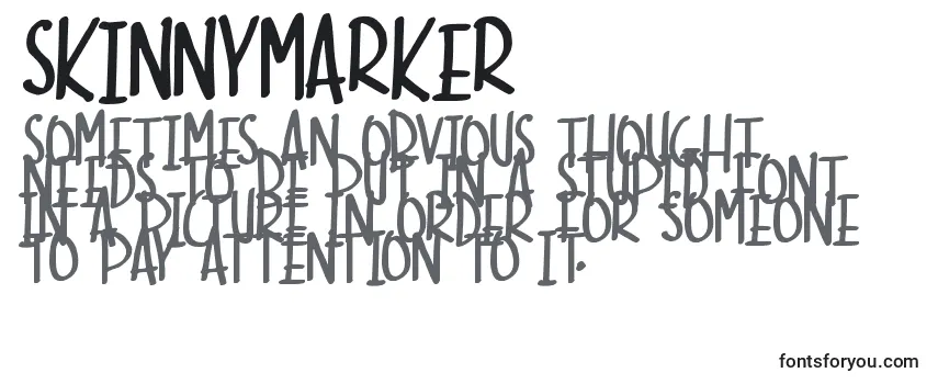 SkinnyMarker Font