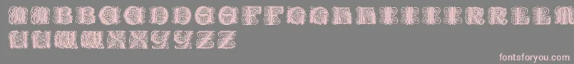 Paulus Font – Pink Fonts on Gray Background