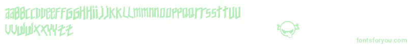 Czcionka YoungZaphod – zielone czcionki