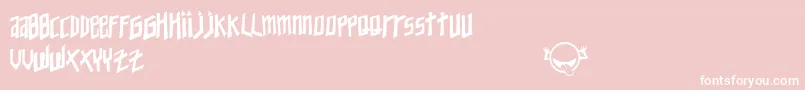 YoungZaphod Font – White Fonts on Pink Background