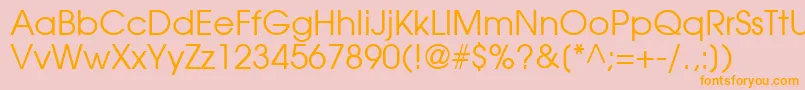 Agavalanche Font – Orange Fonts on Pink Background