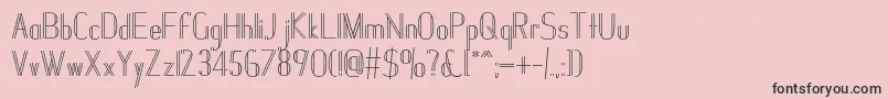 Шрифт Janesville51 – чёрные шрифты на розовом фоне