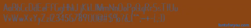 Janesville51フォントについての詳細 フォントJanesville51 – 茶色の背景に青い文字