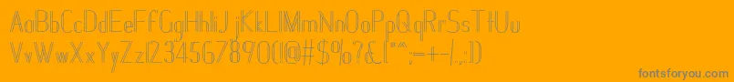 Janesville51フォントについての詳細 フォントJanesville51 – オレンジの背景に灰色の文字