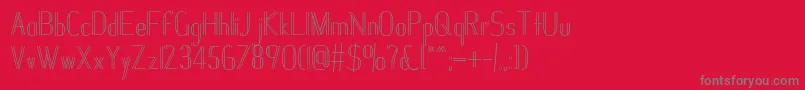 Janesville51フォントについての詳細 フォントJanesville51 – 赤い背景に灰色の文字
