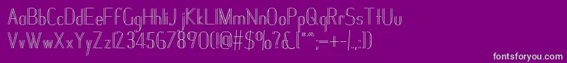 Janesville51 Font – Green Fonts on Purple Background