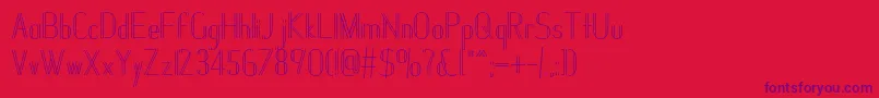 Janesville51 Font – Purple Fonts on Red Background