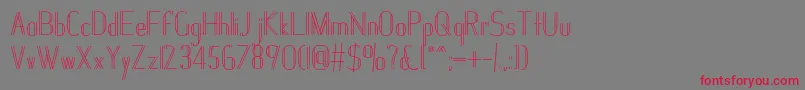 Janesville51 Font – Red Fonts on Gray Background