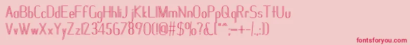 Janesville51 Font – Red Fonts on Pink Background