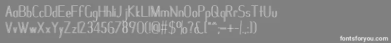Janesville51 Font – White Fonts on Gray Background