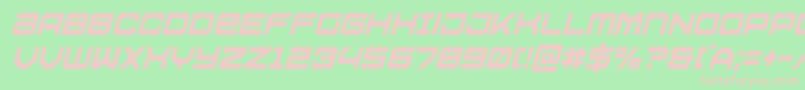 Ussdallascondital Font – Pink Fonts on Green Background