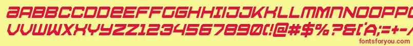 Ussdallascondital Font – Red Fonts on Yellow Background