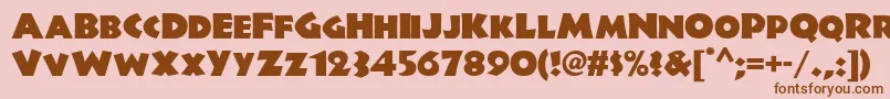 Jungle Fever Nf Font – Brown Fonts on Pink Background