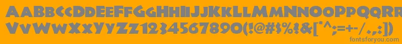 Jungle Fever Nf Font – Gray Fonts on Orange Background