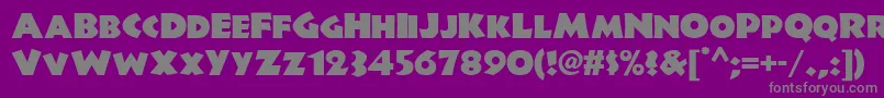 Jungle Fever Nf Font – Gray Fonts on Purple Background