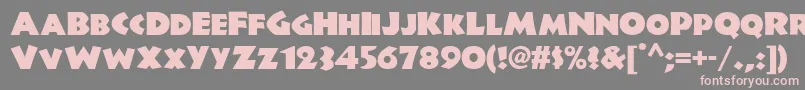 Jungle Fever Nf Font – Pink Fonts on Gray Background