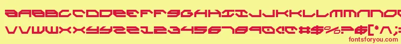 Taskforcec Font – Red Fonts on Yellow Background