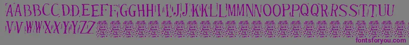 RandydeDemo Font – Purple Fonts on Gray Background