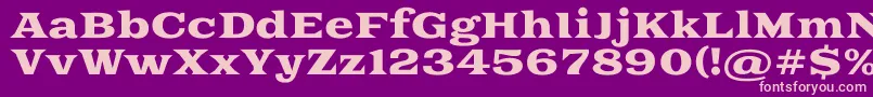 Goblinone Font – Pink Fonts on Purple Background