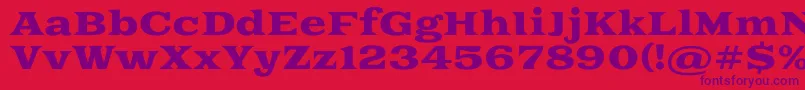 Goblinone Font – Purple Fonts on Red Background