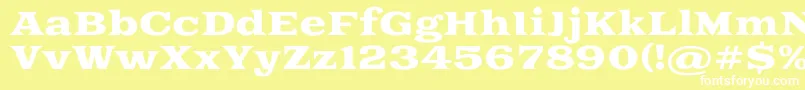 Goblinone Font – White Fonts on Yellow Background