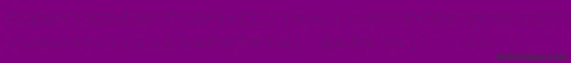 Bpdotsunicaselight Font – Black Fonts on Purple Background