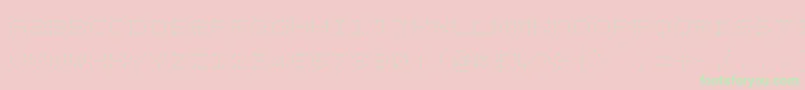 Bpdotsunicaselight Font – Green Fonts on Pink Background