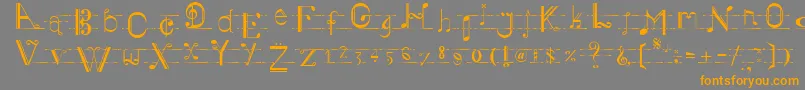 More about Musiker Font Musiker Font – Orange Fonts on Gray Background