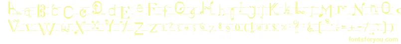 Шрифт Musiker – жёлтые шрифты