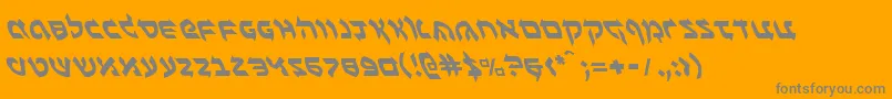 Benzionl Font – Gray Fonts on Orange Background