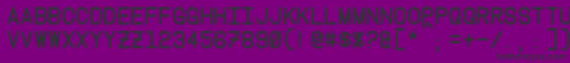 Instruction Font – Black Fonts on Purple Background