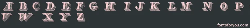 Lead Font – Pink Fonts on Black Background