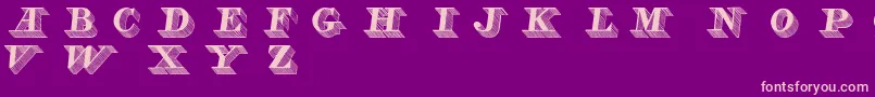 Lead Font – Pink Fonts on Purple Background