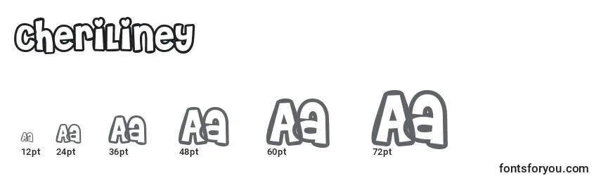 CheriLiney Font Sizes