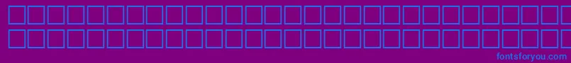 フォントEileensmediumzodiacRegular – 紫色の背景に青い文字
