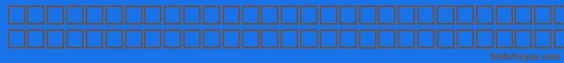 EileensmediumzodiacRegular Font – Brown Fonts on Blue Background