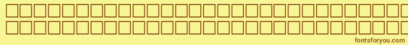 EileensmediumzodiacRegular Font – Brown Fonts on Yellow Background