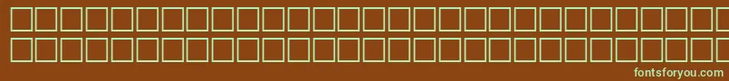 EileensmediumzodiacRegular Font – Green Fonts on Brown Background