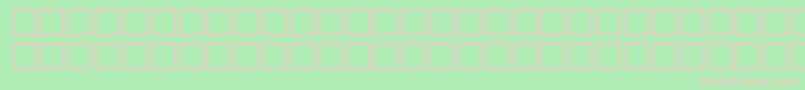 EileensmediumzodiacRegular-fontti – vaaleanpunaiset fontit vihreällä taustalla