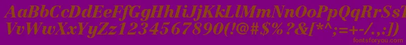 En savoir plus sur la police CentennialltstdBlackitalic Police CentennialltstdBlackitalic – polices brunes sur fond violet