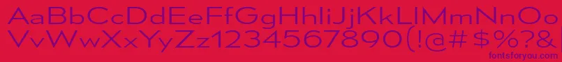 MesmerizeExLt Font – Purple Fonts on Red Background