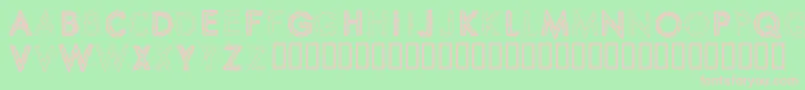 SpikeCrumbSwizzle Font – Pink Fonts on Green Background