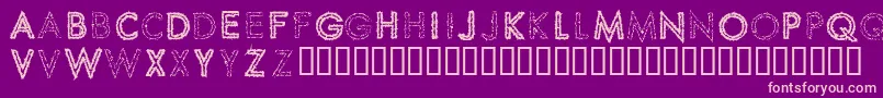 SpikeCrumbSwizzle Font – Pink Fonts on Purple Background