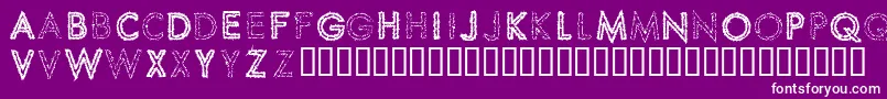 SpikeCrumbSwizzle Font – White Fonts on Purple Background