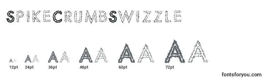 Größen der Schriftart SpikeCrumbSwizzle