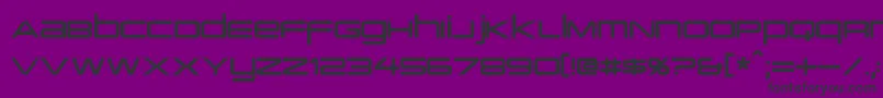 PcapTerminal Font – Black Fonts on Purple Background