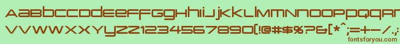 PcapTerminal Font – Brown Fonts on Green Background