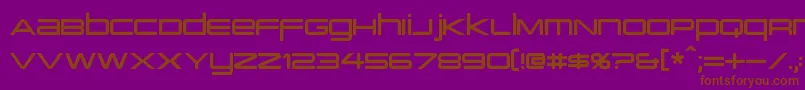 PcapTerminal Font – Brown Fonts on Purple Background