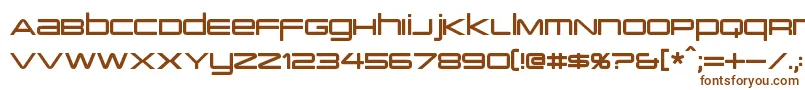 Шрифт PcapTerminal – коричневые шрифты на белом фоне